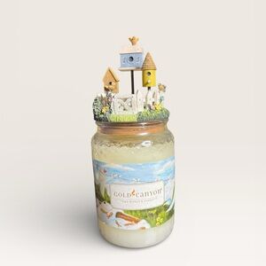 NEW Rare GOLD CANYON CANDLE CLEAN SHEETS 2 wick 26oz Retired W/ Our America Top